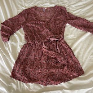 L Floral Romper Long Sleeve